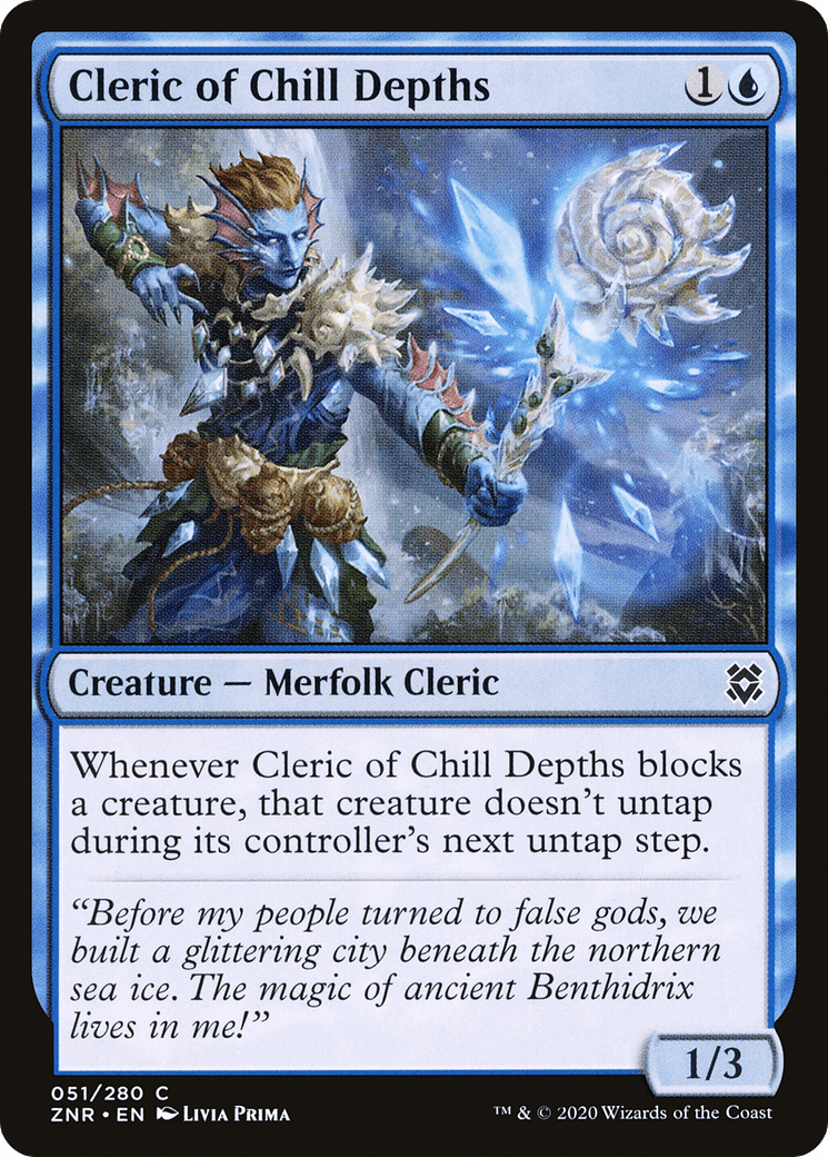 Cleric of Chill Depths [Zendikar Rising] Foil