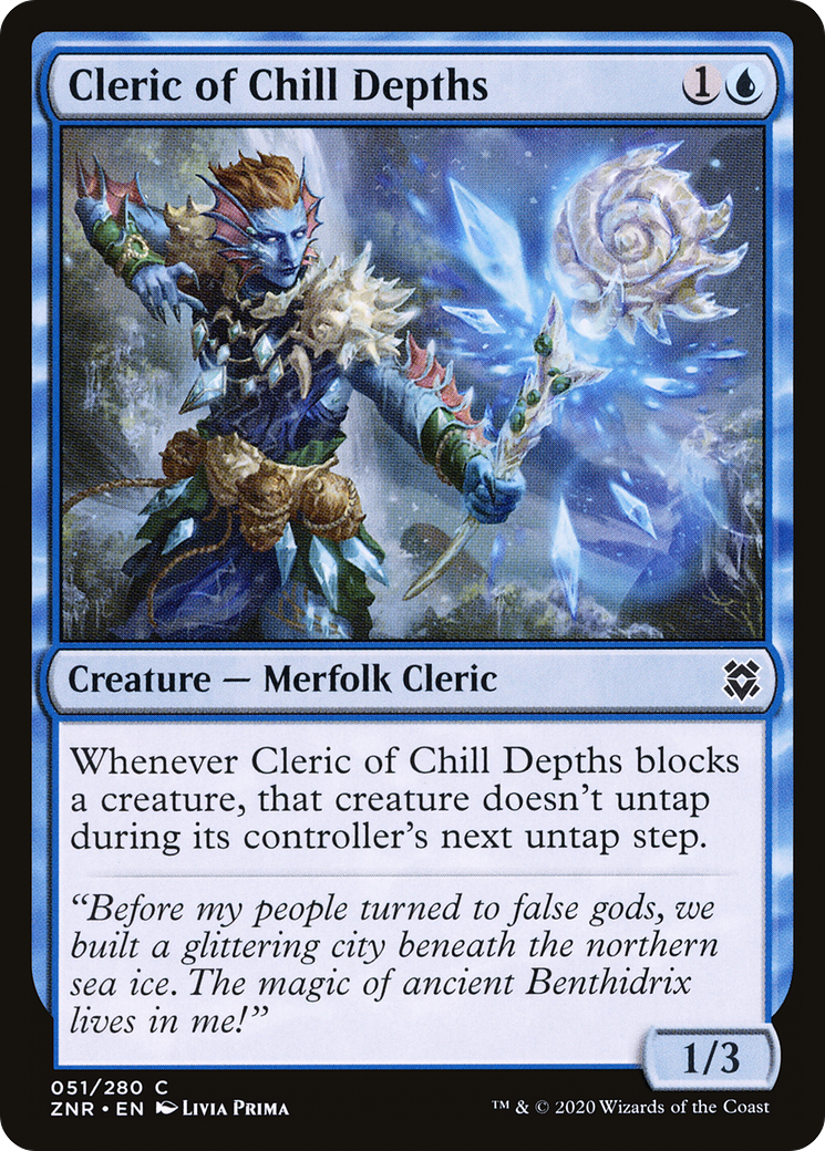 Cleric of Chill Depths [Zendikar Rising] Foil