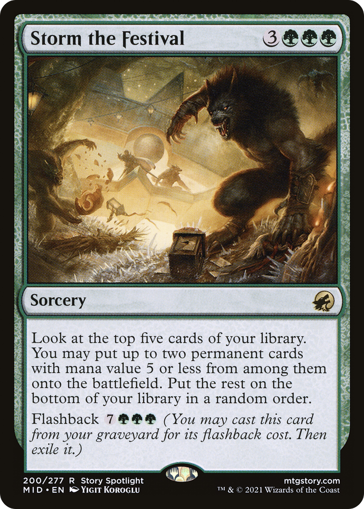 Storm the Festival [Innistrad: Midnight Hunt] Foil