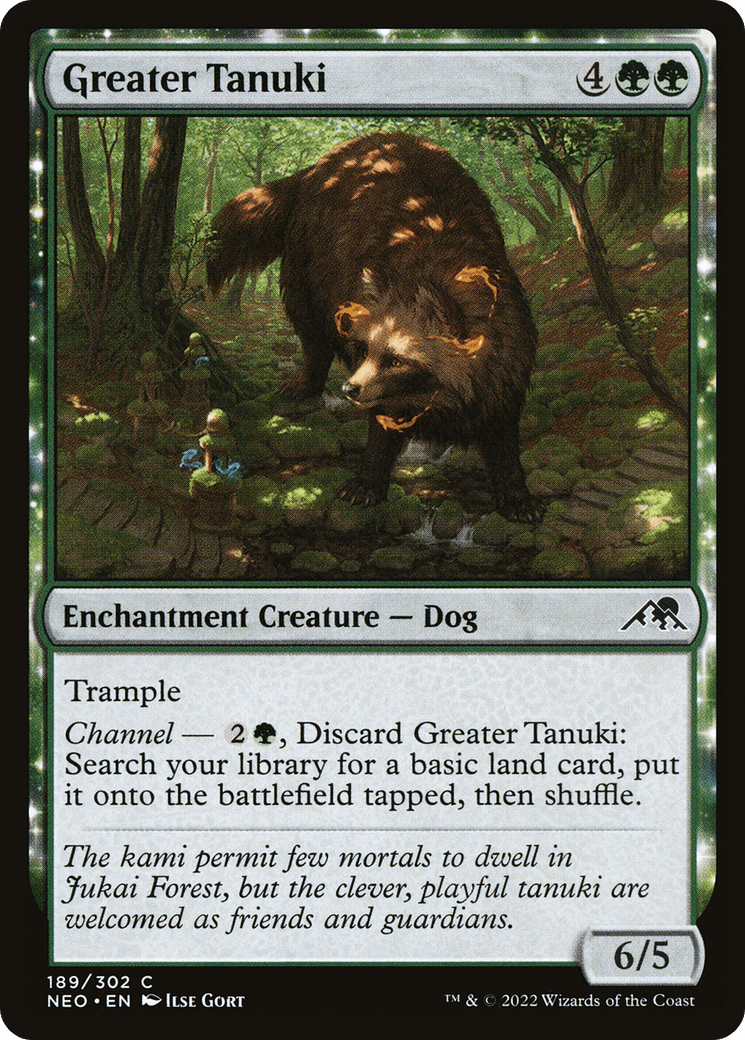 Greater Tanuki [Kamigawa: Neon Dynasty] Foil