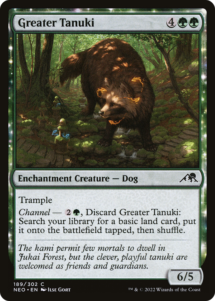 Greater Tanuki [Kamigawa: Neon Dynasty] Foil