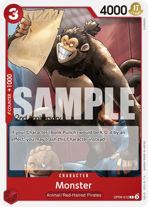 Monster OP09-012 (Emperors in the New World: 2nd Anniversary Tournament Cards) 