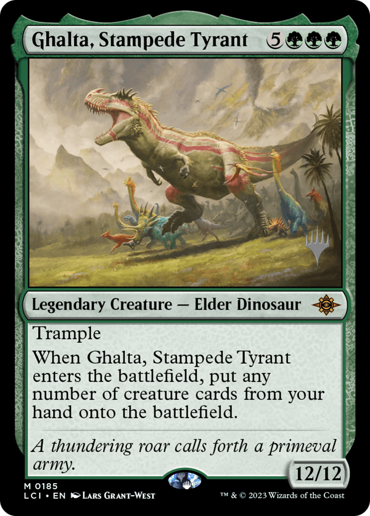Ghalta, Stampede Tyrant (Promo Pack) [The Lost Caverns of Ixalan Promos] Foil