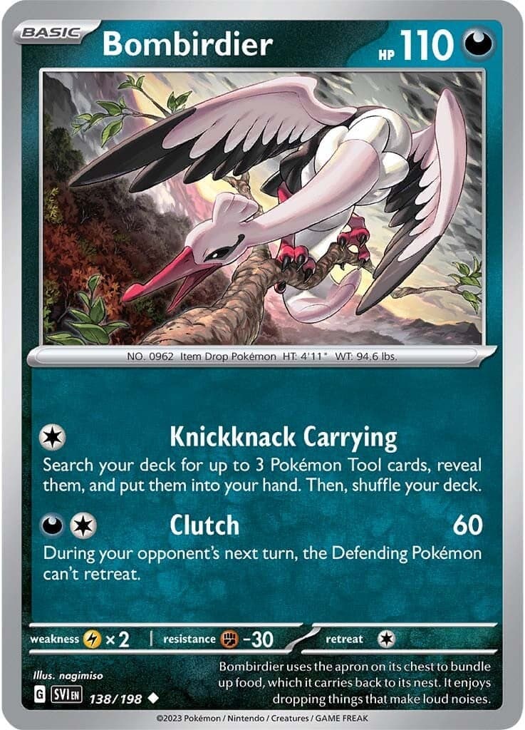 Bombirdier 138/198 - SV01 Scarlet & Violet Base Set Reverse Holofoil