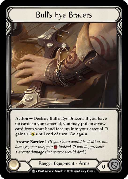 Bull's Eye Bracers [U-ARC042] (Arcane Rising Unlimited)  Unlimited Normal