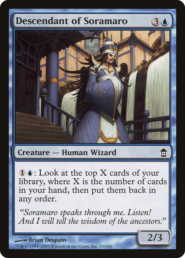 Descendant of Soramaro [Saviors of Kamigawa] Foil