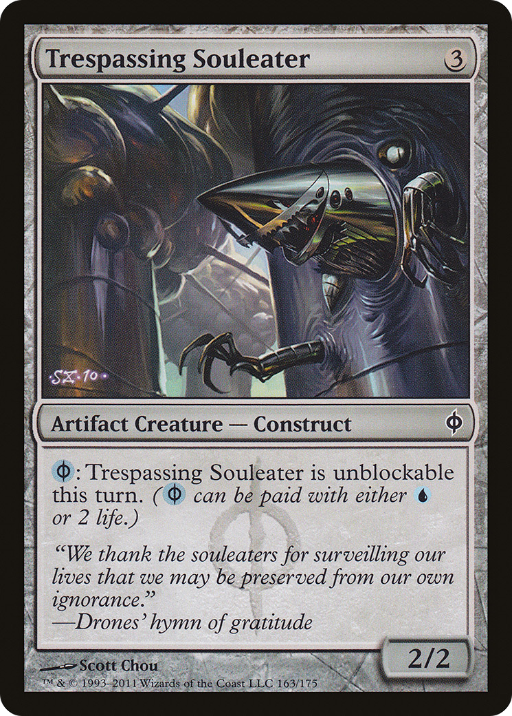 Trespassing Souleater [New Phyrexia] Foil