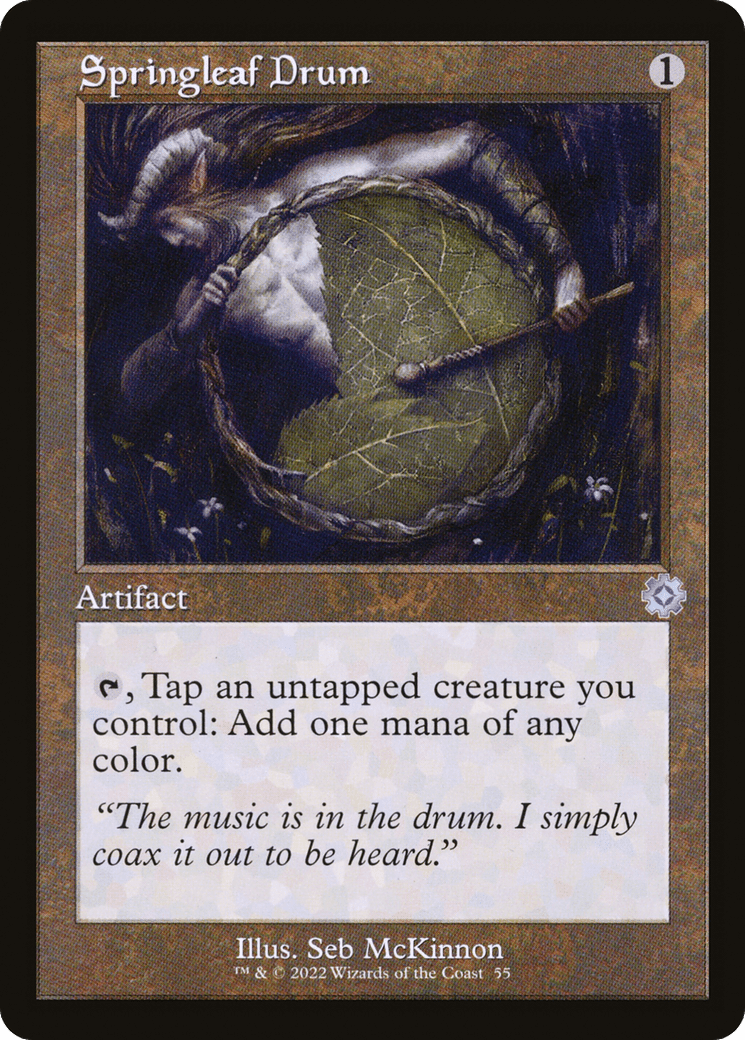 Springleaf Drum (Retro) [The Brothers' War Retro Artifacts] Foil