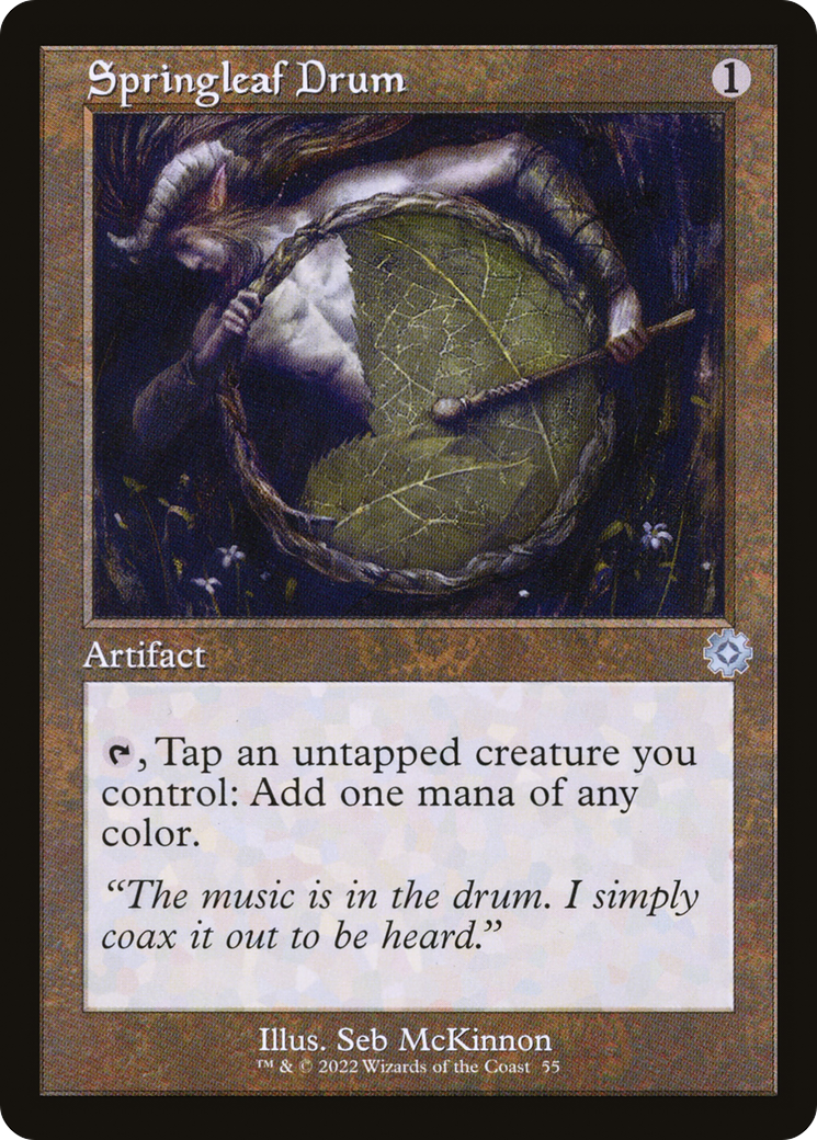 Springleaf Drum (Retro) [The Brothers' War Retro Artifacts] Foil