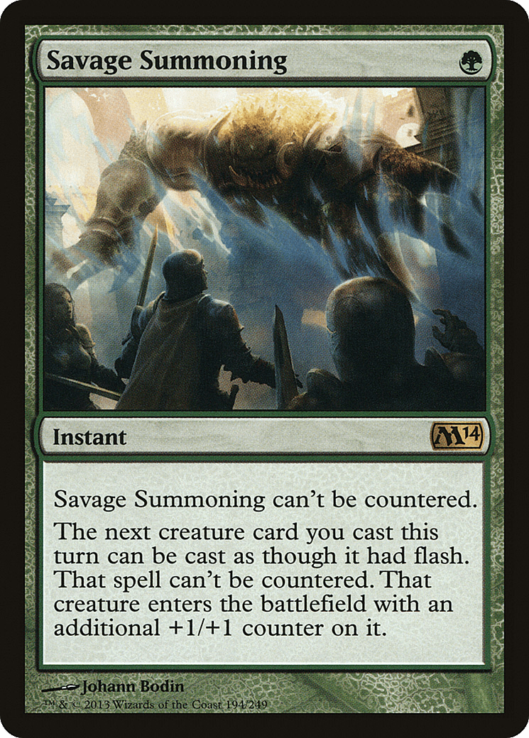 Savage Summoning [Magic 2014] Foil