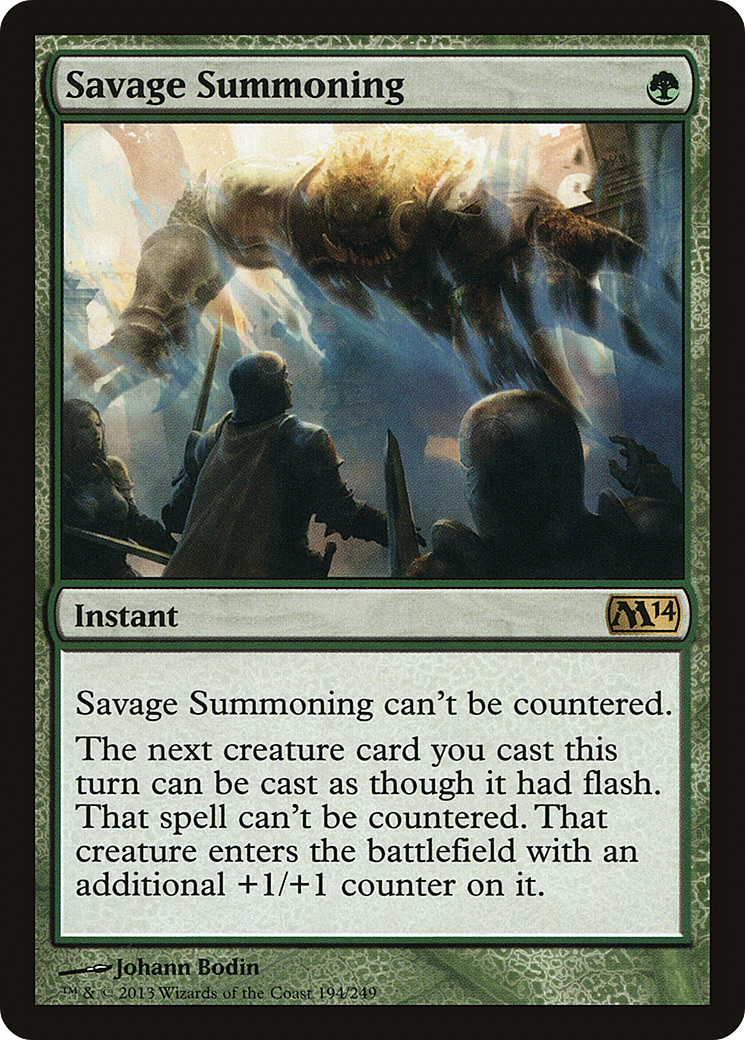 Savage Summoning [Magic 2014] Foil