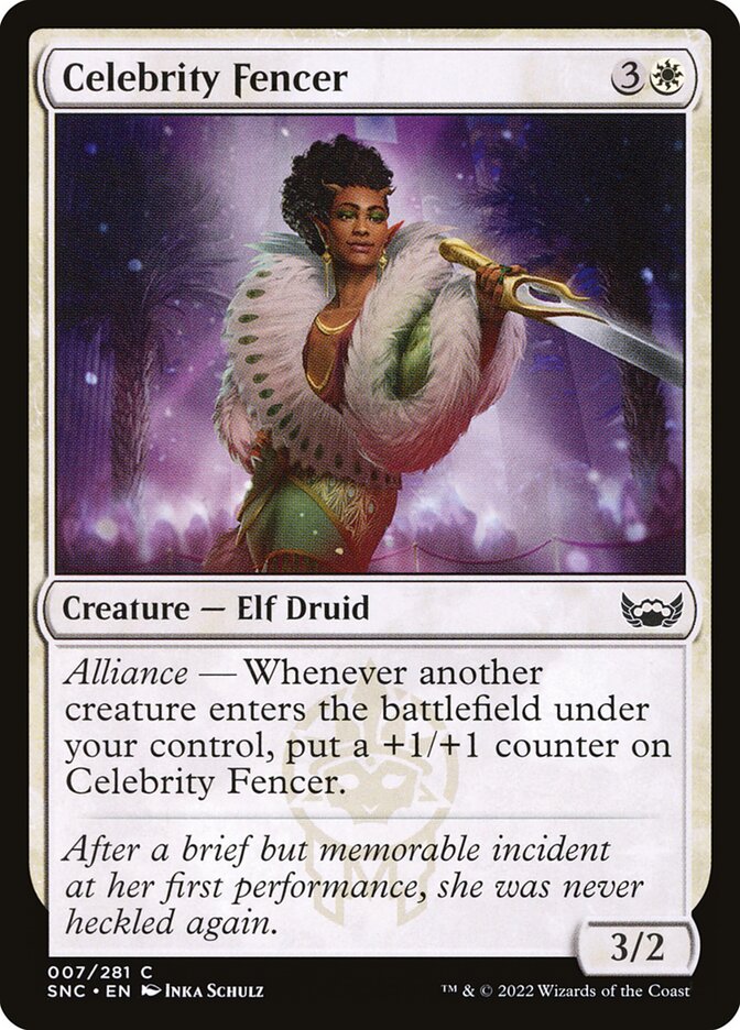 Celebrity Fencer 7/281 (Streets of New Capenna)  - Foil
