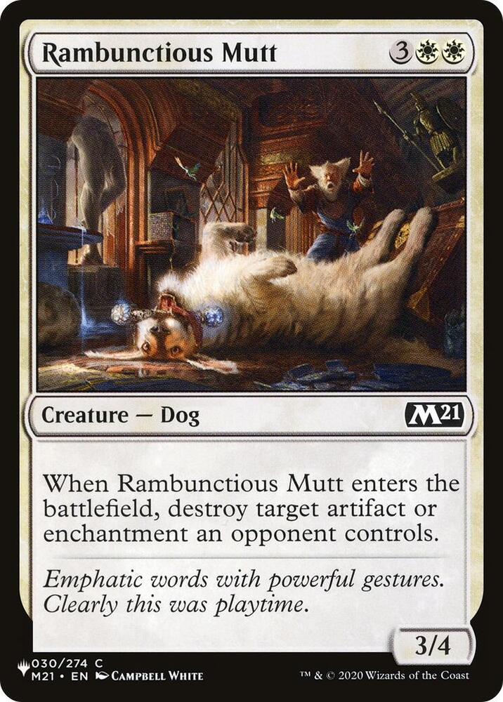 Rambunctious Mutt M21-30/5075 (The List Reprints) 