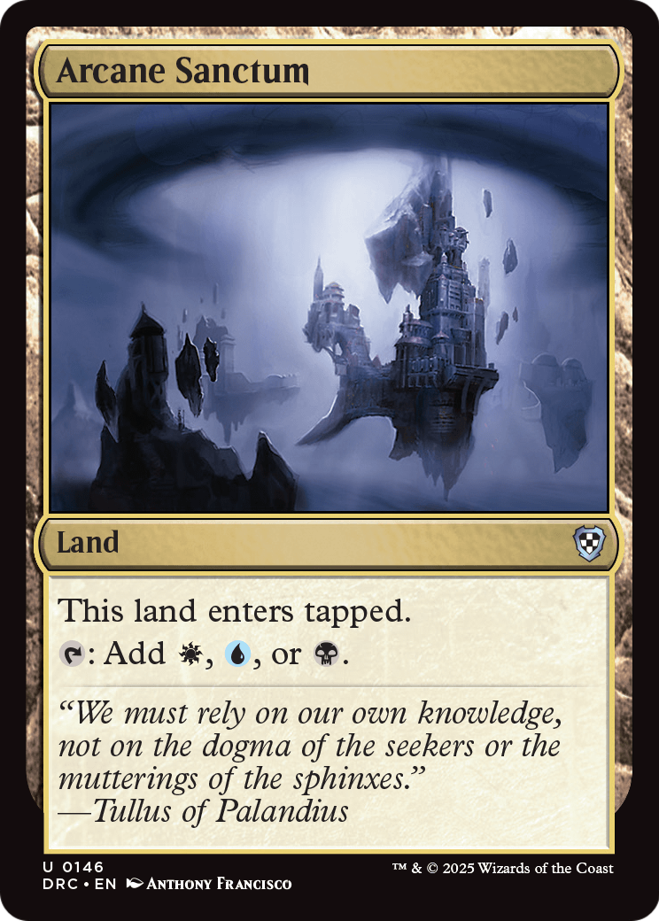 Arcane Sanctum (-146) [Commander: Aetherdrift]