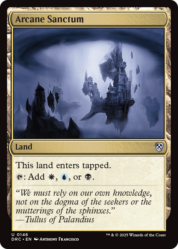 Arcane Sanctum (-146) [Commander: Aetherdrift]