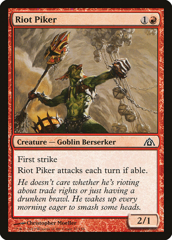 Riot Piker 37/156 (Dragon's Maze)  - Foil