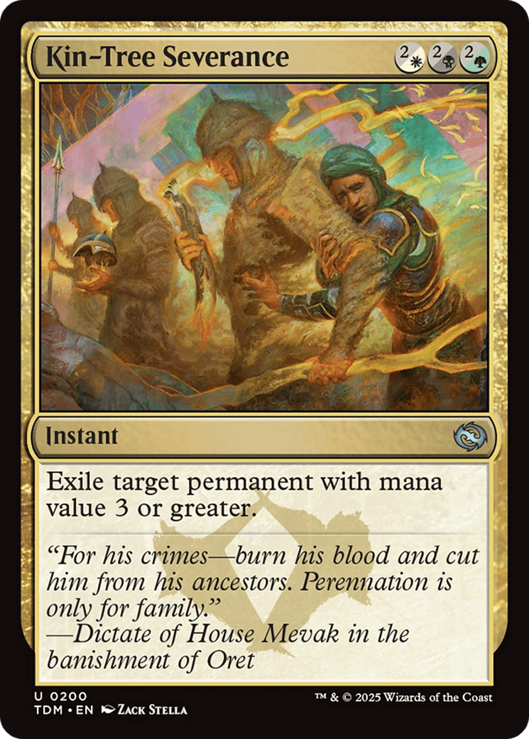 Kin-Tree Severance (200) [Tarkir: Dragonstorm]  Foil