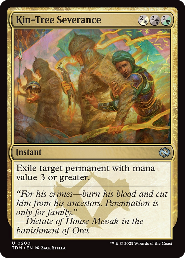 Kin-Tree Severance (200) [Tarkir: Dragonstorm]  Foil