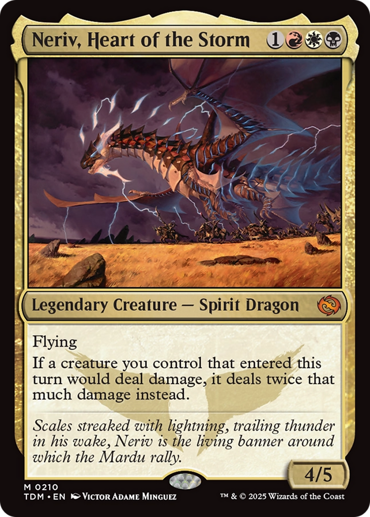 Neriv, Heart of the Storm (210) [Tarkir: Dragonstorm]  Foil