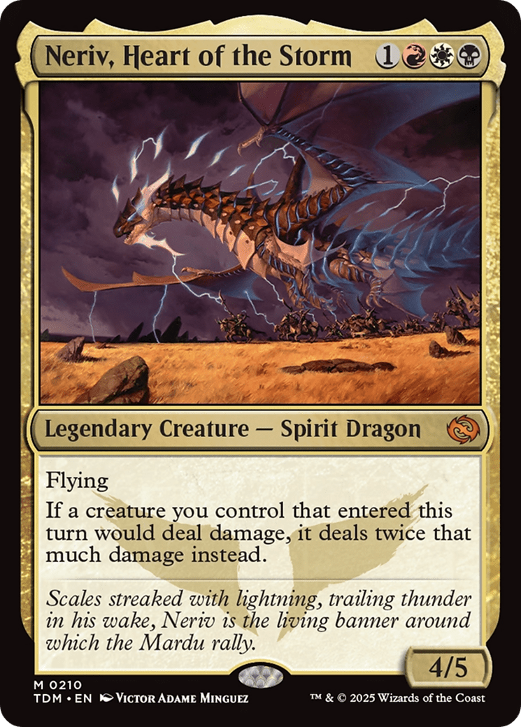 Neriv, Heart of the Storm (210) [Tarkir: Dragonstorm]  Foil