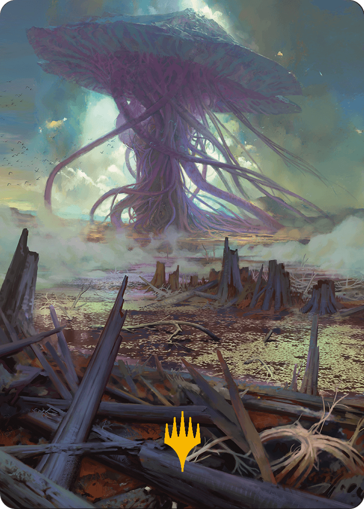 Swamp // Swamp (AMH3-024) - Modern Horizons 3 Art Series (Borderless) Foil