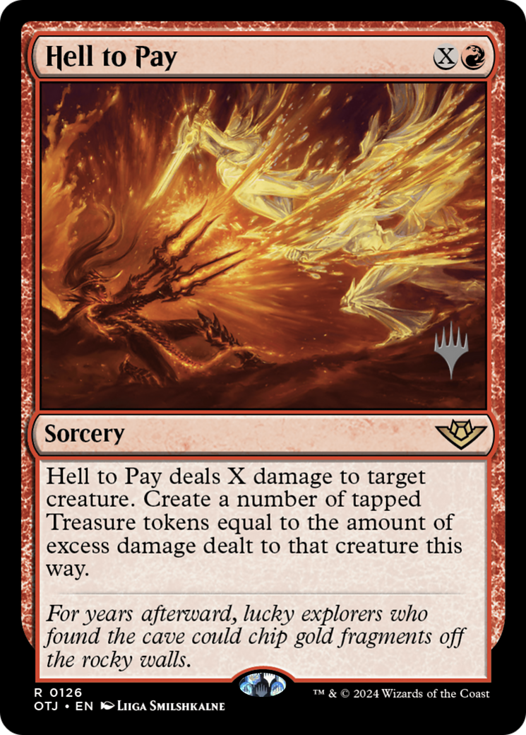 Hell to Pay (Promo Pack) [Outlaws of Thunder Junction Promos] Foil
