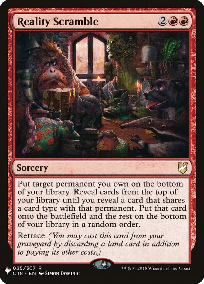 Reality Scramble |  (C18-25) [The List]