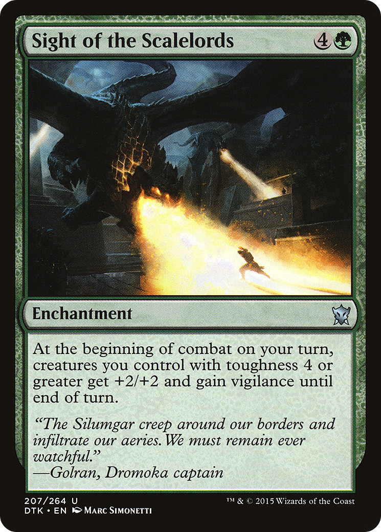 Sight of the Scalelords [Dragons of Tarkir] Foil