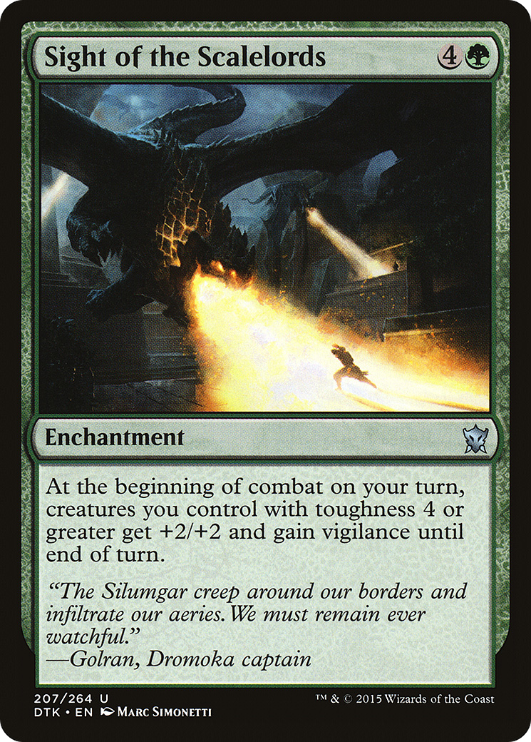 Sight of the Scalelords [Dragons of Tarkir] Foil
