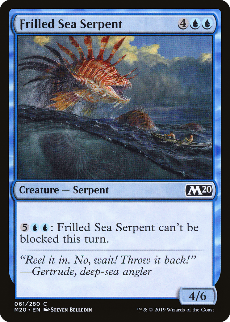 Frilled Sea Serpent [Core Set 2020] Foil
