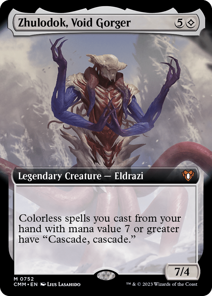 Zhulodok, Void Gorger (Extended Art) [Commander Masters] Foil