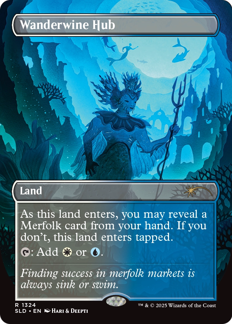Wanderwine Hub (1324) [Secret Lair Drop]  (Borderless) Foil