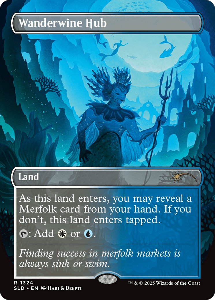 Wanderwine Hub (1324) [Secret Lair Drop]  (Borderless) Foil