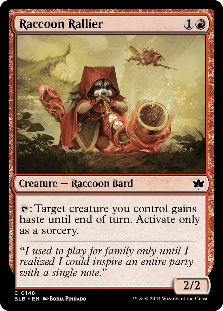 Raccoon Rallier [Bloomburrow] Foil