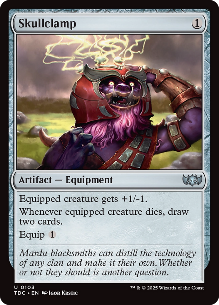 Skullclamp (103) [Commander: Tarkir: Dragonstorm]
