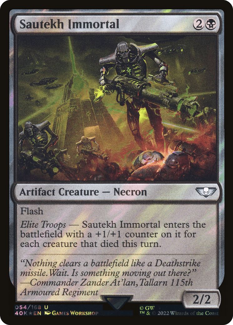 Sautekh Immortal (Surge Foil) [Warhammer 40,000]