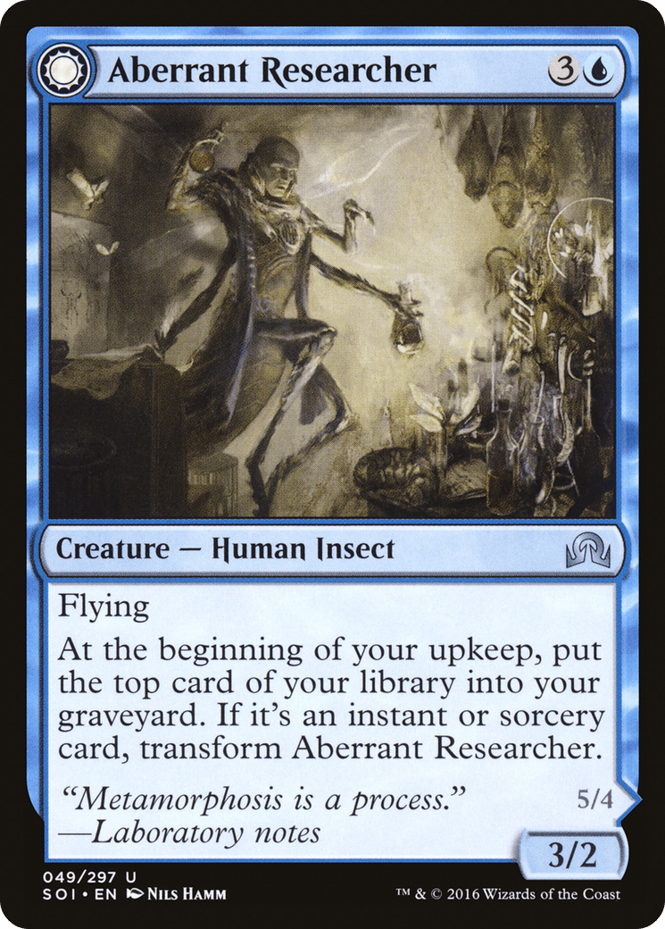 Aberrant Researcher // Perfected Form [Shadows over Innistrad] Foil