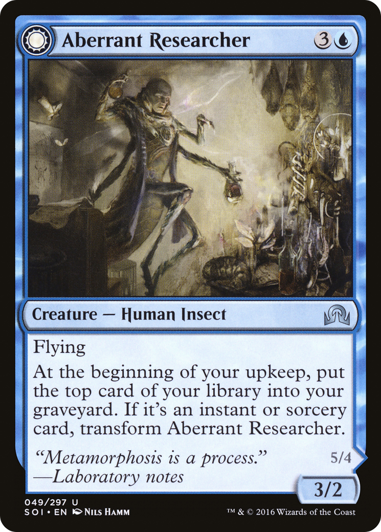 Aberrant Researcher // Perfected Form [Shadows over Innistrad] Foil