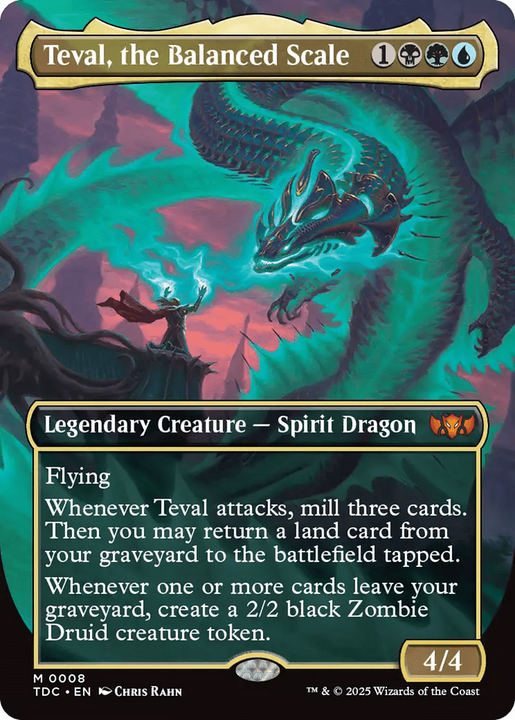 Teval, the Balanced Scale (Borderless) (008) [Commander: Tarkir: Dragonstorm]