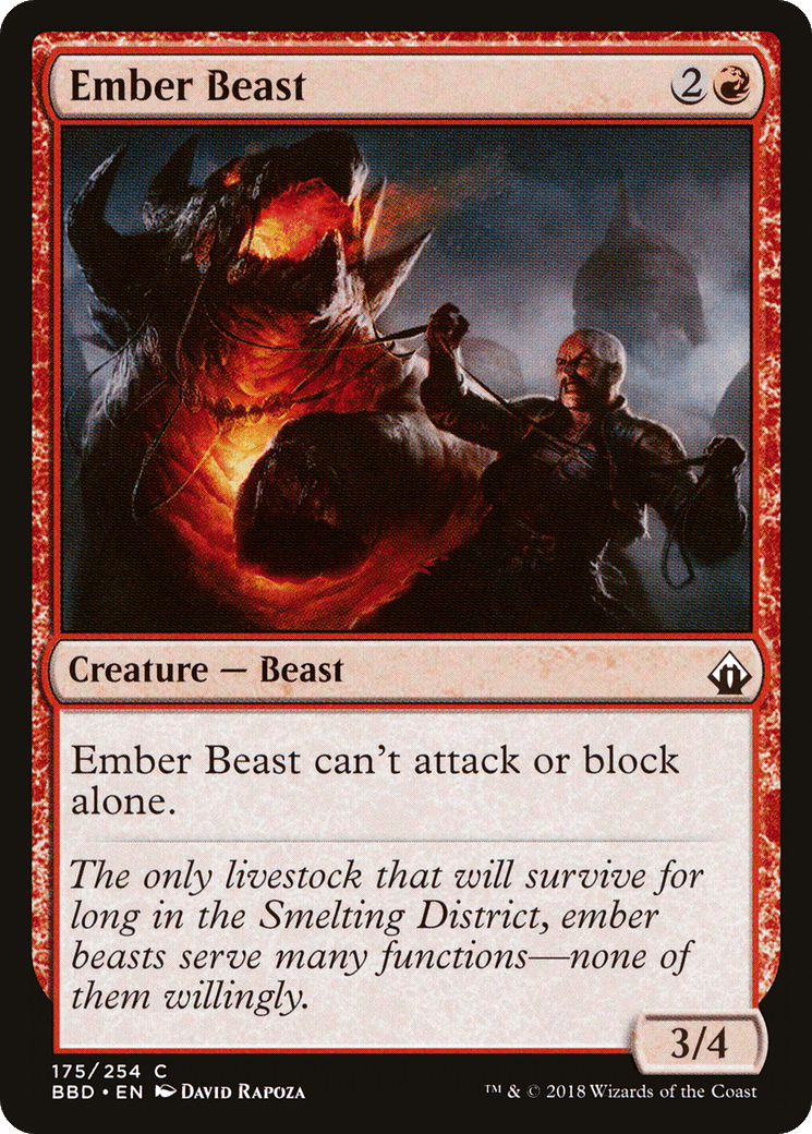 Ember Beast [Battlebond] Foil