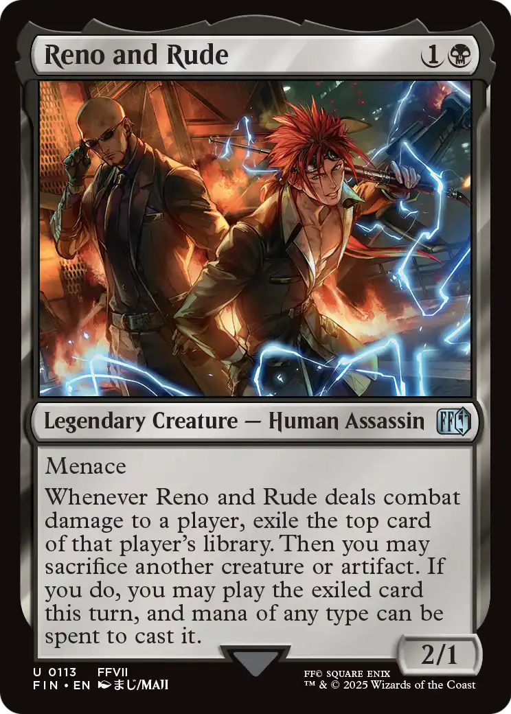 Reno and Rude (113) [FINAL FANTASY]  Foil