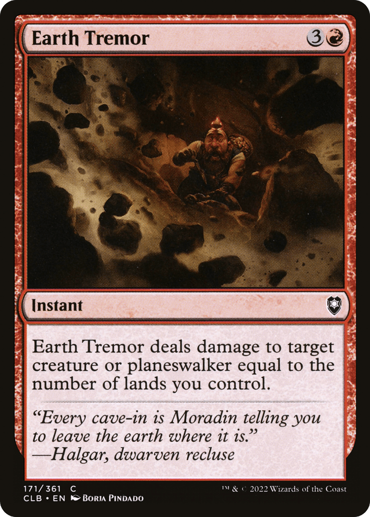 Earth Tremor [Commander Legends: Battle for Baldur's Gate] Foil