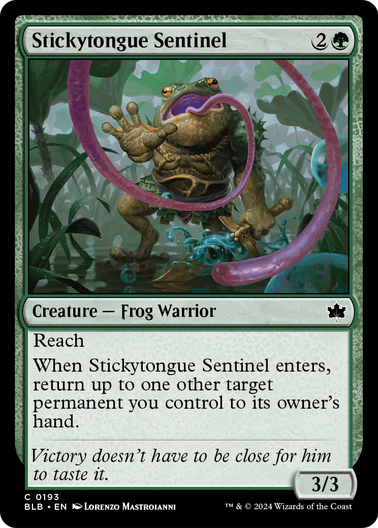 Stickytongue Sentinel [Bloomburrow] Foil