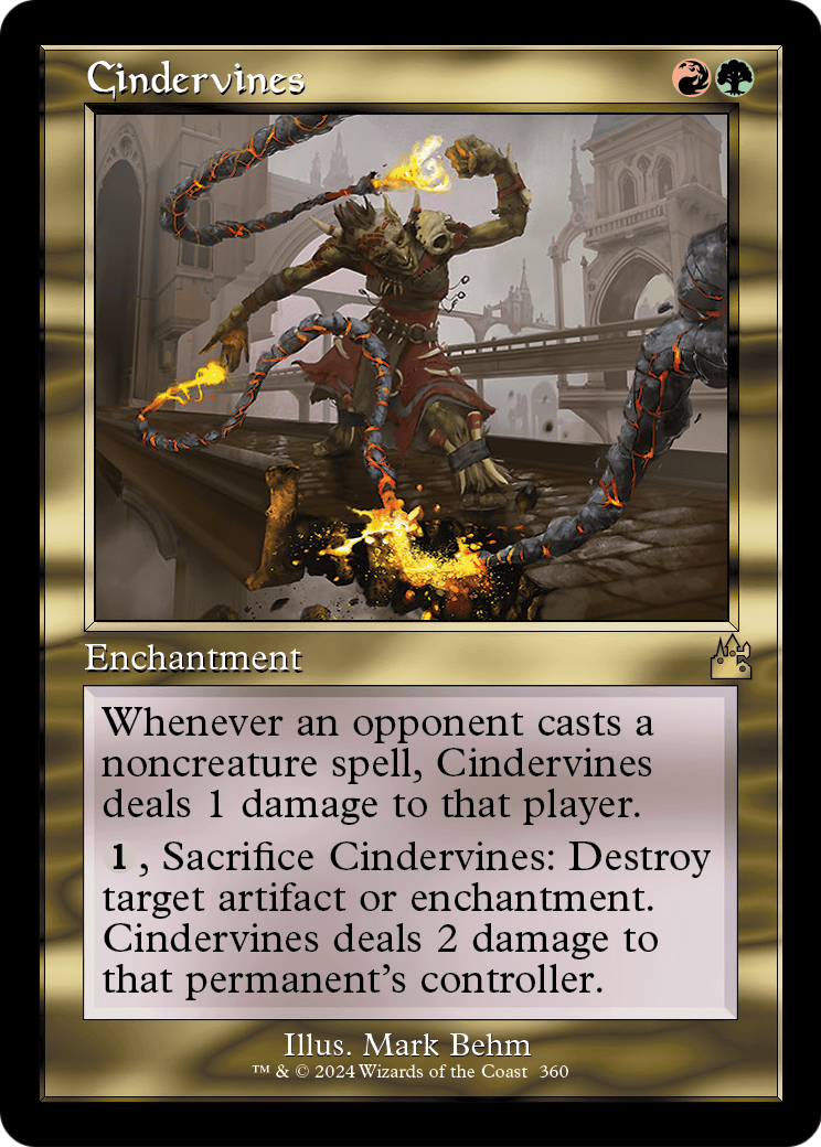 Cindervines (Retro Frame) [Ravnica Remastered] Foil