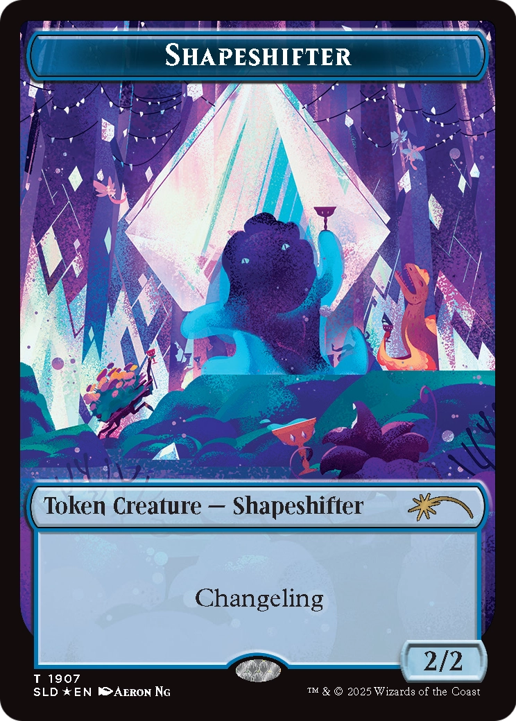 Shapeshifter Token (1907) (Double Rainbow Foil) (1907) [Secret Lair Drop Series]  Foil