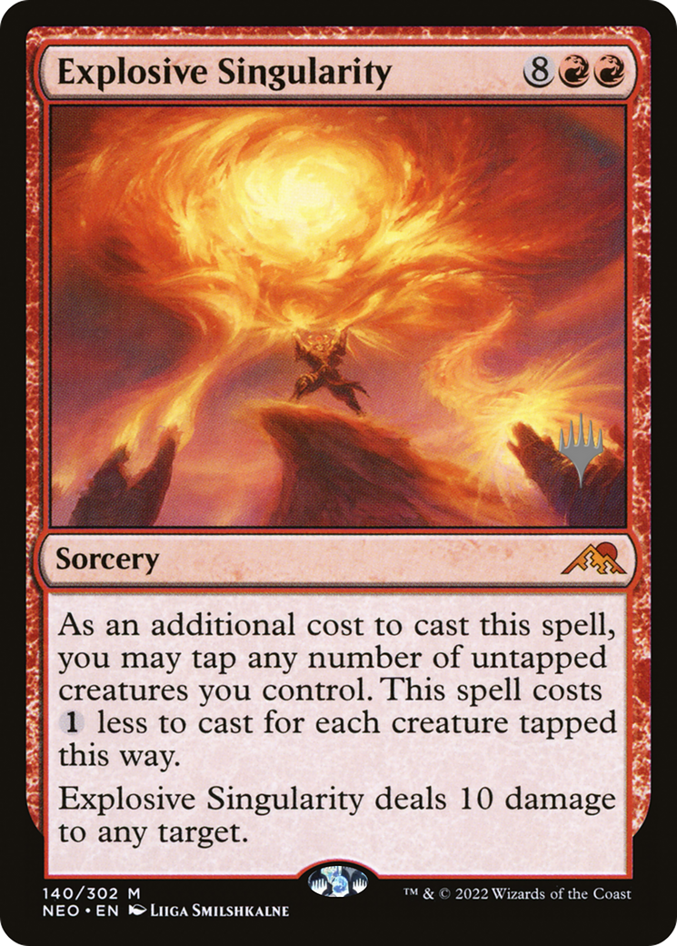 Explosive Singularity (Promo Pack) [Kamigawa: Neon Dynasty Promos] Foil