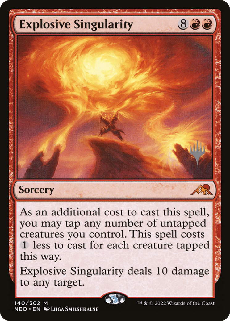 Explosive Singularity (Promo Pack) [Kamigawa: Neon Dynasty Promos] Foil