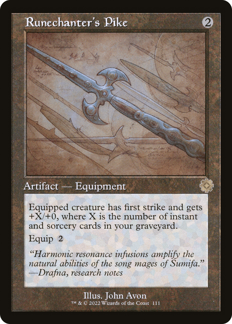 Runechanter's Pike (Retro Schematic) [The Brothers' War Retro Artifacts]