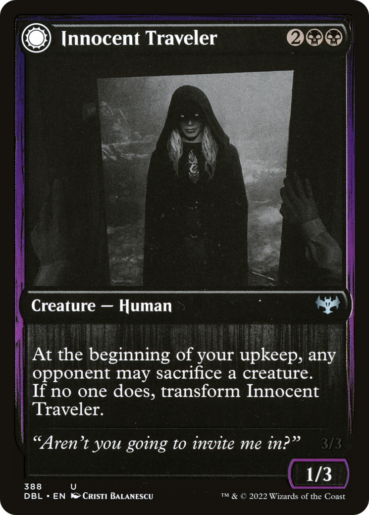 Innocent Traveler // Malicious Invader [Innistrad: Double Feature] Foil