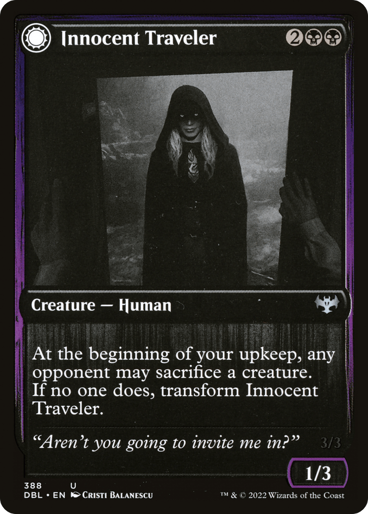 Innocent Traveler // Malicious Invader [Innistrad: Double Feature] Foil
